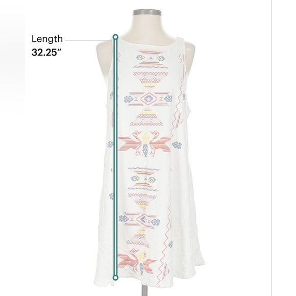 Wildfox Embroidered Boho High-Low Sleeveless Dress – Size S - Picture 6 of 8
